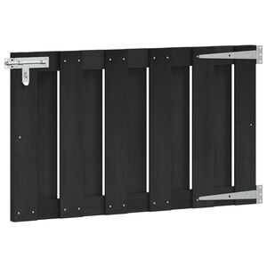 vidaXL Haveport 100 x 60 cm WPC og Aluminium Sort