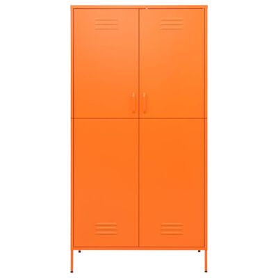 vidaXL klædeskab 90x50x180 cm stål orange