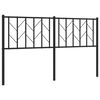 vidaXL udskiftningsgavl 150 cm metal sort