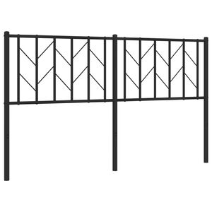vidaXL udskiftningsgavl 150 cm metal sort