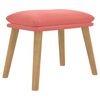 vidaXL fodskammel 45x29,5x35 cm fl&oslash;jl lyser&oslash;d