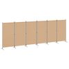 vidaXL 6-Paneler Rumdeler Beige 520 x 180 cm Stof