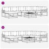 vidaXL Udend&oslash;rs sofagruppe med pude 8 pcs Naturlig og Fl&oslash;de