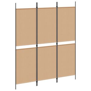 vidaXL 3-panels rumdeler 150x180 cm stof hvid