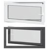 vidaXL K&aelig;ldervindue RISOR 110 x 60 cm PVC og glas Antracit