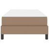 vidaXL Sengestel med madras Cappuccino 100 x 200 cm Stof