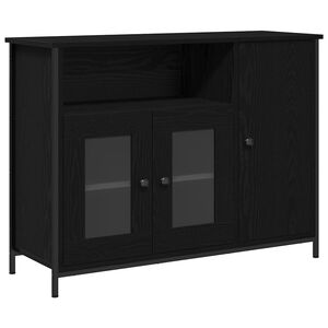 vidaXL Sideboard Sort eg 100 x 35 x 75 cm