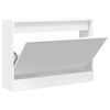 vidaXL skoreol 80x21x57 cm konstrueret tr&aelig; hvid