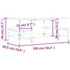 vidaXL sofabord 100x50,5x40 cm konstrueret tr&aelig; gr&aring; sonoma-eg