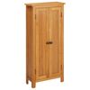 vidaXL opbevaringsskab 50x22x110 cm massivt egetr&aelig;