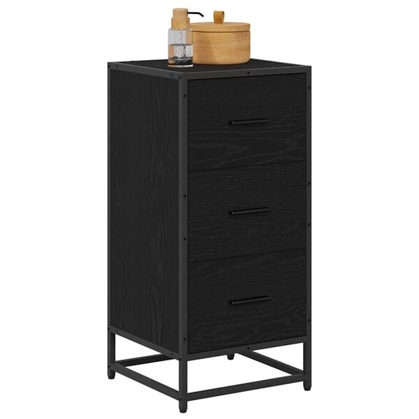 vidaXL Sideboard Sort eg 35.5 x 35 x 76 cm