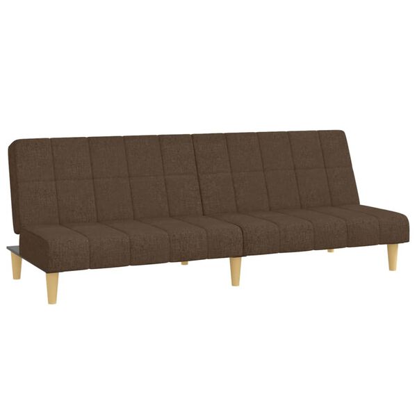 vidaXL 2-personers sovesofa stof brun