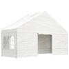 vidaXL pavillon med tag 5,88x2,23x3,75 m polyethylen hvid