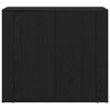 vidaXL Sideboard Sort eg 80 x 33 x 70 cm Konstrueret tr&aelig;