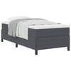 vidaXL Box spring seng M&oslash;rkegr&aring; 80 x 200 cm Velourstof
