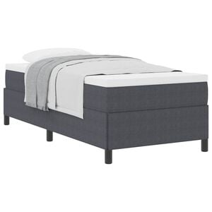 vidaXL Box spring seng M&oslash;rkegr&aring; 80 x 200 cm Velourstof