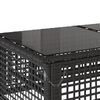 vidaXL sofas&aelig;t til haven 4 dele med hynder polyrattan og glas sort