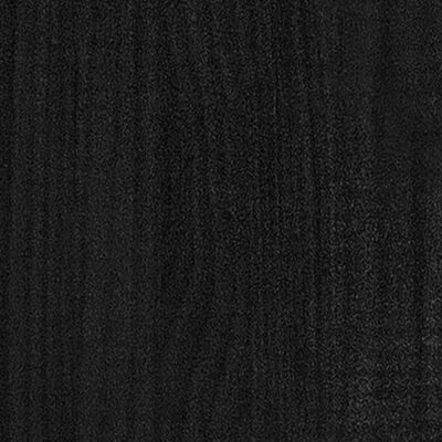 vidaXL bogskab/rumdeler 40x30x103,5 cm massivt fyrretræ sort