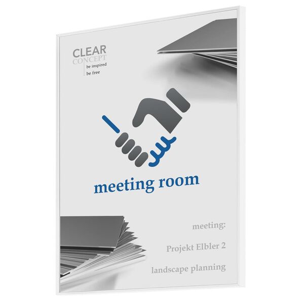 MOEDEL informationsskilt A4 hvid