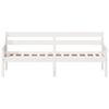 vidaXL daybed med reol uden madras 75x190 cm massivt fyrretr&aelig; hvid
