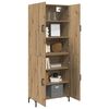 vidaXL Highboard artisan eg 69,5 x 34 x 180 cm Konstrueret tr&aelig;