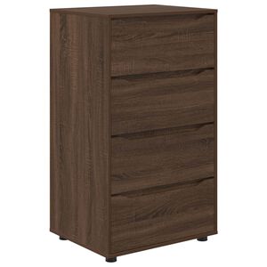 vidaXL Opbevaringsskabe 60 x 48 x 105 cm Konstrueret tr&aelig; Brun eg