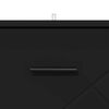 vidaXL Natskab med skuffe Sort 38 x 38 x 66 cm Konstrueret tr&aelig;