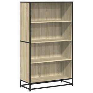 vidaXL bogreol 80,5x35x139 cm konstrueret tr&aelig; sonoma-eg