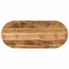 vidaXL bordplade 110x40x2,5 cm oval massivt ru mangotr&aelig;
