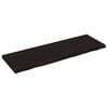 vidaXL bordplade til badev&aelig;relse 120x40x(2-4) cm massivt tr&aelig; m&oslash;rkebrun