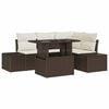 vidaXL Havesofa S&aelig;t 5 stk. Brun polyrattan