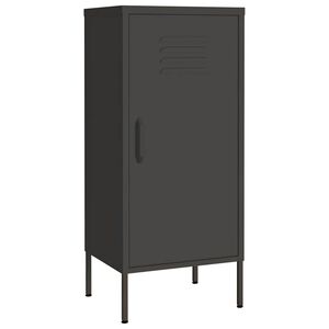 vidaXL opbevaringsskab 42,5x35x101,5 cm st&aring;l antracitgr&aring;