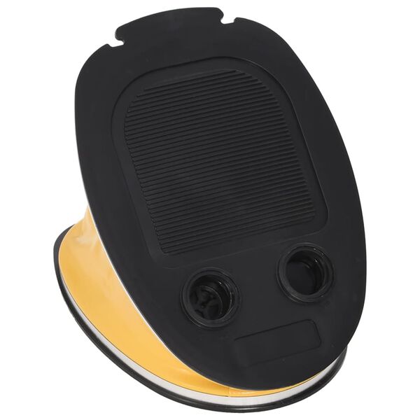 vidaXL fodpumpe 26x18 cm PP og PE gr&aring; og gul