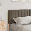 vidaXL Polstret sengegavl Brun og Taupe 160 cm Massiv fyrretr&aelig;