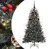 vidaXL Kunstigt juletr&aelig; Gr&oslash;n 150 cm PVC og plastik og st&aring;l