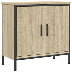 vidaXL underskab til h&aring;ndvask 60x30x60 cm konstrueret tr&aelig; sonoma-eg