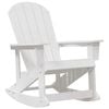 vidaXL Adirondack gyngestol Hvid HDPE