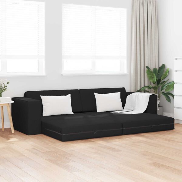 vidaXL Sovesofa 200cm Sort Stof