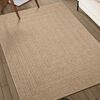 vidaXL gulvtæppe ZIZUR beige 160x230cm jute-look indendørs og udendørs