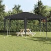 vidaXL Party Tent Antracit 400 x 400 x 266 cm Polyethylen og st&aring;l