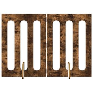 vidaXL Foldbar hundeg&aring;rd 2 stk. R&oslash;get eg 100,5 x 38 x 70 cm