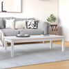 vidaXL sofabord 110x50x30 cm massivt fyrretr&aelig; hvid