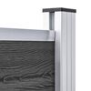 vidaXL hegnspanels&aelig;t 526x146 cm WPC sort
