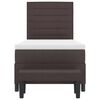 vidaXL Box spring seng med madras M&oslash;rk Brun 90 x 190 cm Stof