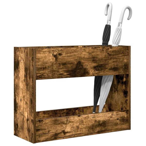 vidaXL Parasolfod R&oslash;get eg 65 x 24 x 50 cm Konstrueret tr&aelig;