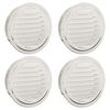 vidaXL Luftventilationsd&aelig;k 4 pcs S&oslash;lv 150 mm Rustfrit st&aring;l
