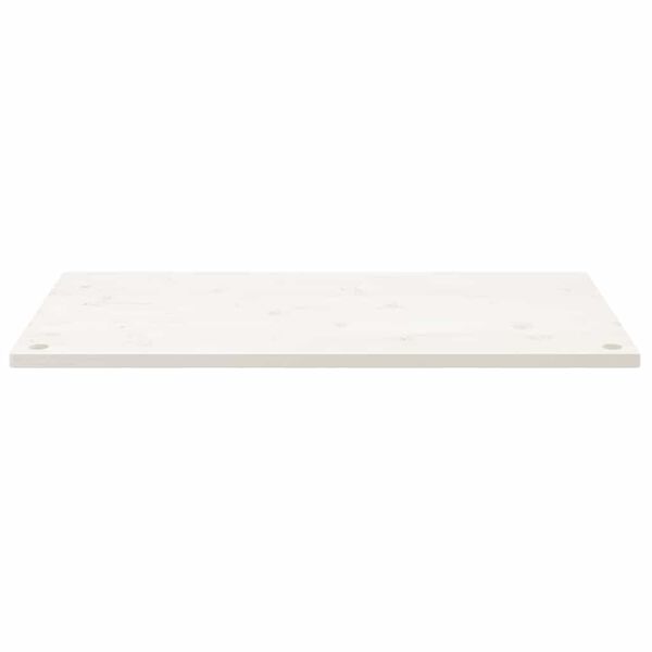 vidaXL skrivebordsplade 100x60x2,5 cm massivt fyrretr&aelig; hvid