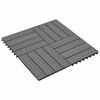 vidaXL Terrasse Flise 22 pcs Gr&aring; 30 x 30 cm WPC