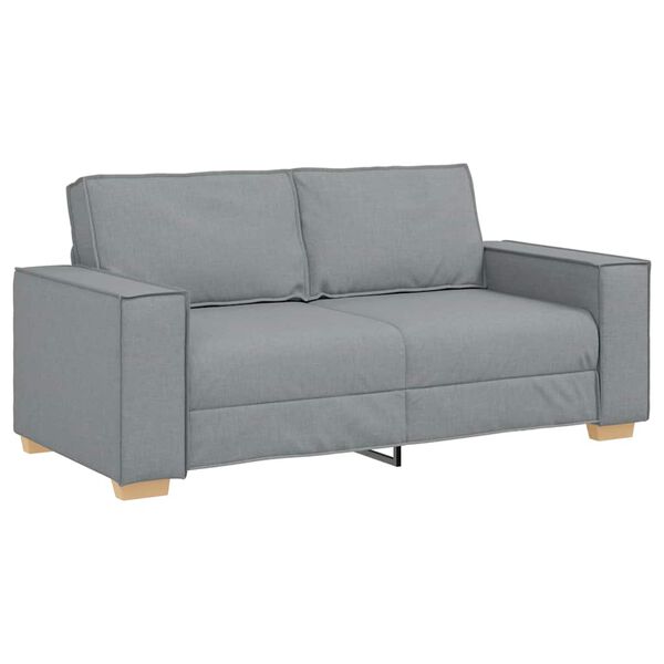 vidaXL 2-personers sofa lysegr&aring; 180x78x84 cm stof
