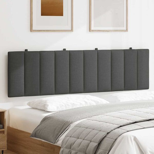 vidaXL gavlpude Hanko 180 cm stof m&oslash;rkegr&aring;